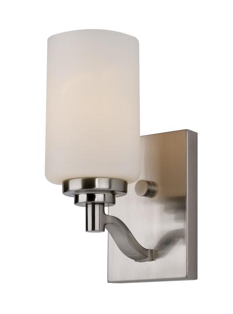 1LT WALL SCONCE-DOUBLE DISK-BK